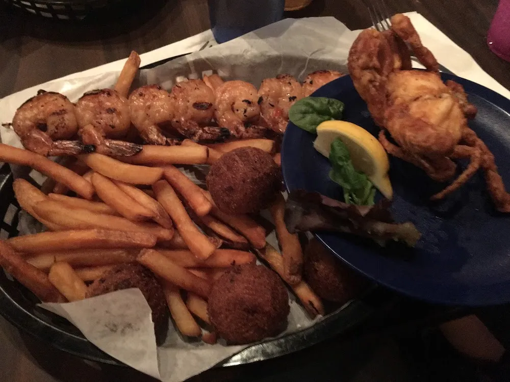 Soft Shell Crab and Grilled Shrimp